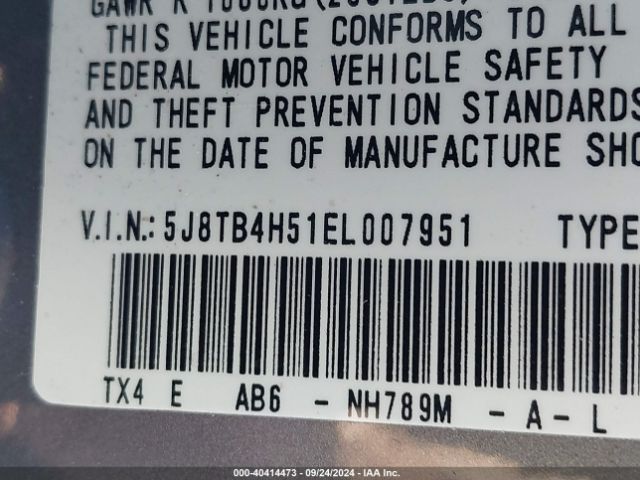 5J8TB4H51EL007951 Acura RDX