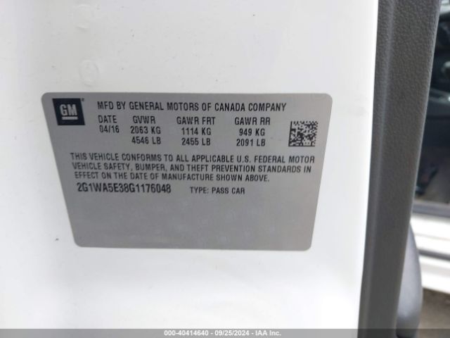 2G1WA5E38G1176048 Chevrolet Impala Limited Ls