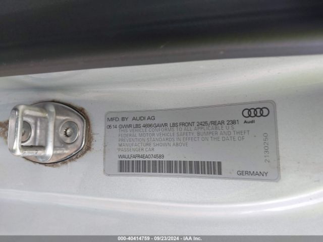 WAULFAFR4EA074589 Audi A5 2.0t Premium