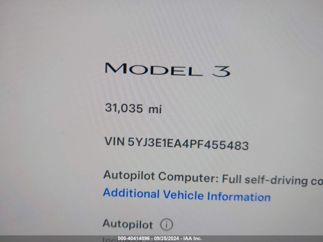 2023 TESLA MODEL 3 5YJ3E1EA4PF455483 Photo 6