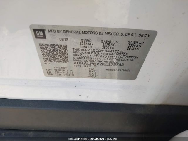 3GKALPEV2KL179743 GMC Terrain Slt