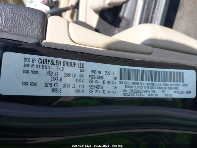1C4RJEBG8EC157910 Jeep Grand Cherokee Limited