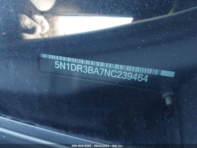 5N1DR3BA7NC239464 Nissan Pathfinder Sv 2wd