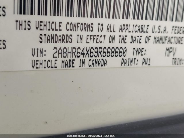 2009 CHRYSLER TOWN & COUNTRY 2A8HR64X69R668660 Photo 8