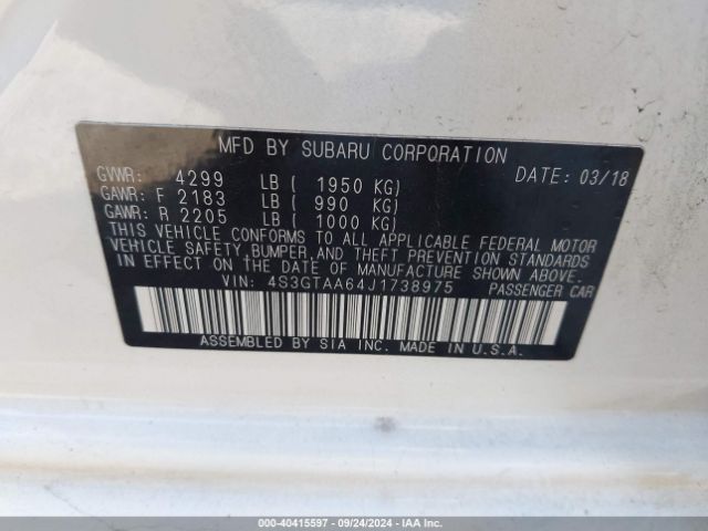 4S3GTAA64J1738975 Subaru Impreza 2.0i