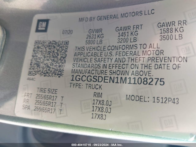 1GCGSDEN1M1108275 Chevrolet Colorado 2wd  Short Box Z71