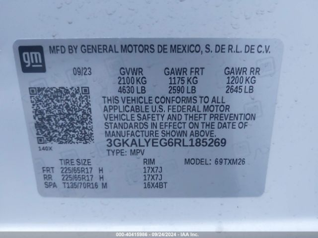 3GKALYEG6RL185269 GMC Terrain Awd At4