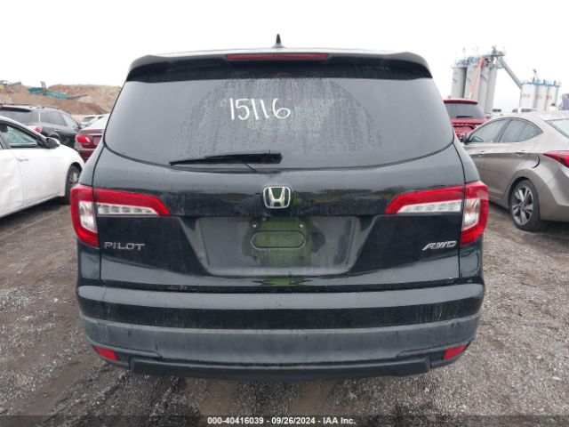 5FNYF6H16KB013616 Honda PILOT LX