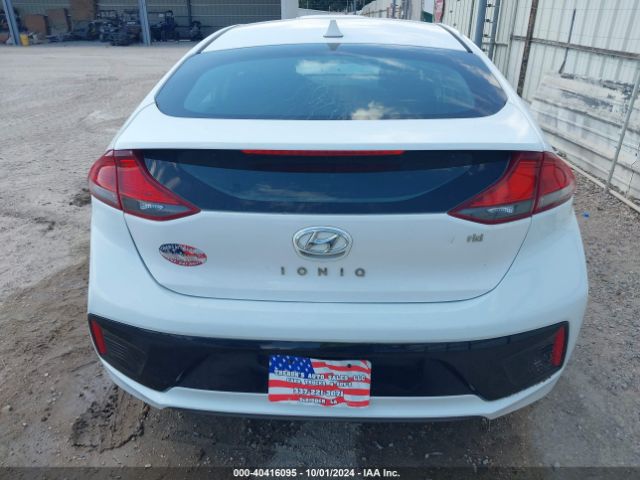 KMHC65LC8JU076909 Hyundai Ioniq Hybrid Blue