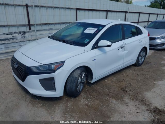 KMHC65LC8JU076909 Hyundai Ioniq Hybrid Blue