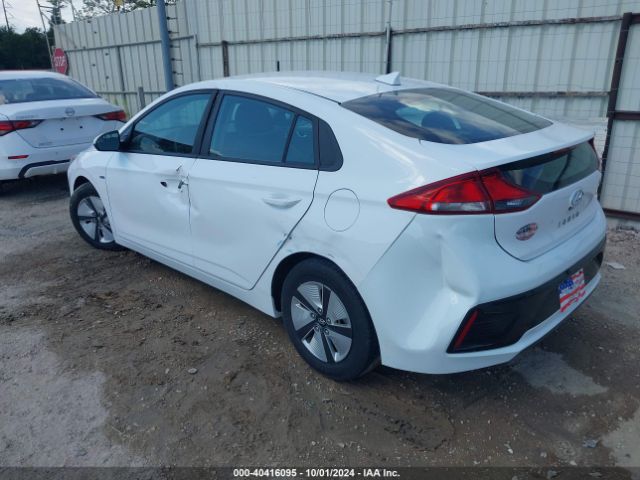 KMHC65LC8JU076909 Hyundai Ioniq Hybrid Blue