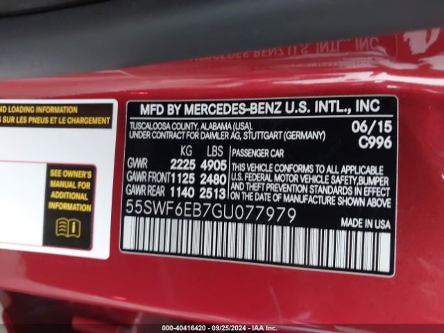 55SWF6EB7GU077979 Mercedes-Benz C 450 Amg 4matic