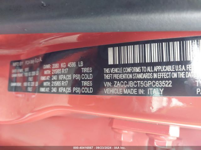 ZACCJBCT5GPC63522 Jeep Renegade Trailhawk