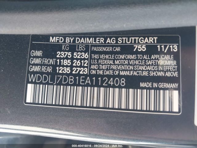 WDDLJ7DB1EA112408 Mercedes-Benz CLS 550