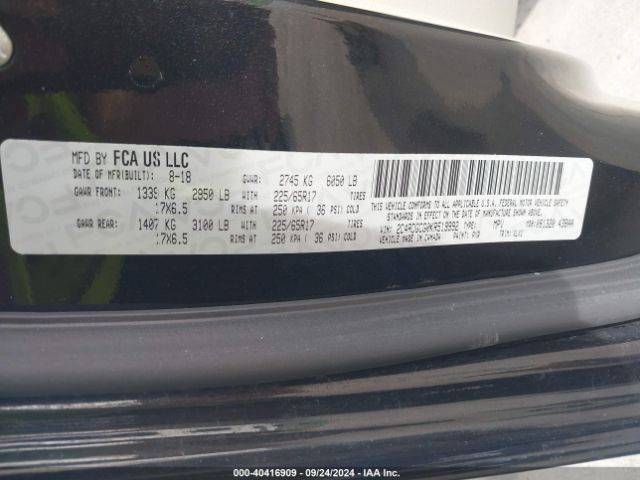 2C4RDGCG0KR519992 Dodge Grand Caravan Sxt