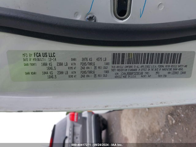 1C4NJRBB8FD239108 Jeep Patriot Sport