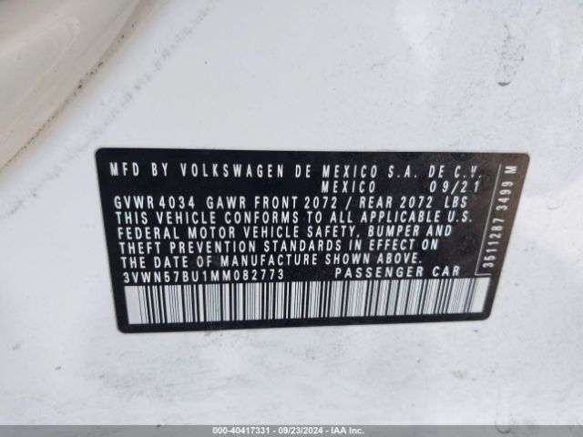 3VWN57BU1MM082773 Volkswagen Jetta 1.4t R-line/1.4t S