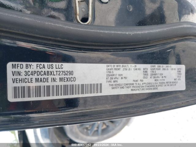 3C4PDCABXLT275290 Dodge Journey Se Value