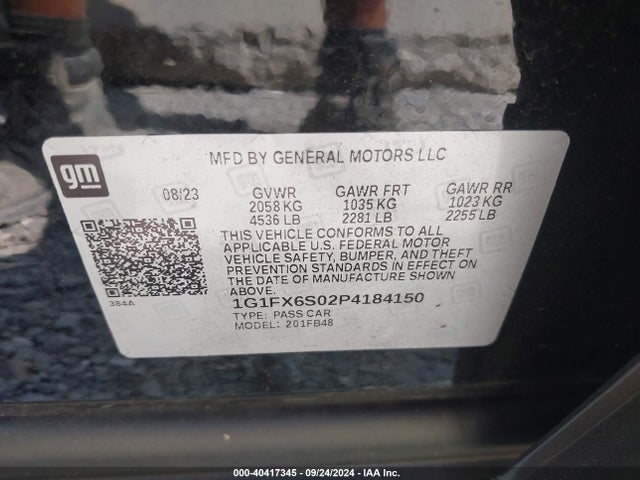 Chevrolet Bolt Ev 2lt 2023 1G1FX6S02P4184150 Image 9