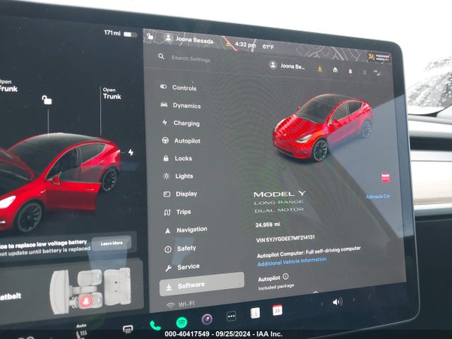 2021 TESLA MODEL Y 5YJYGDEE7MF214131 Photo 6