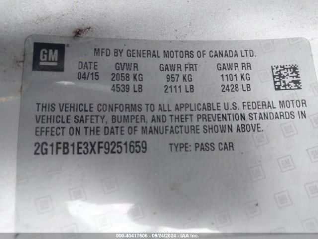 2G1FB1E3XF9251659 Chevrolet Camaro 2ls