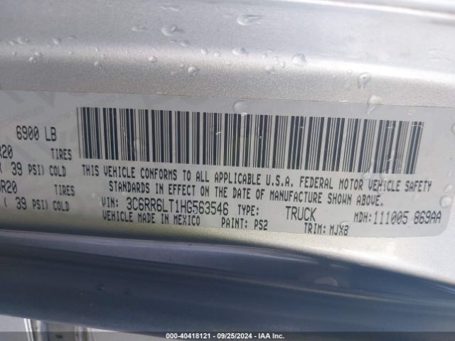 3C6RR6LT1HG563546 RAM 1500 Big Horn  4x2 5'7 Box
