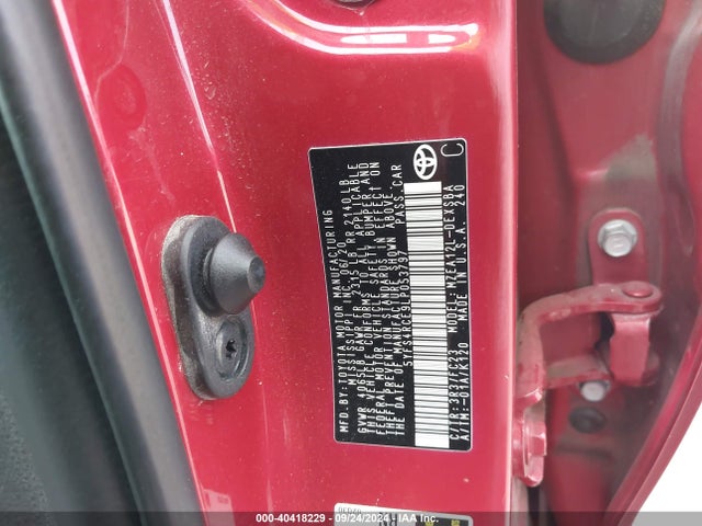 Toyota COROLLA SE 2020 5YFS4RCE9LP053797 Image 9