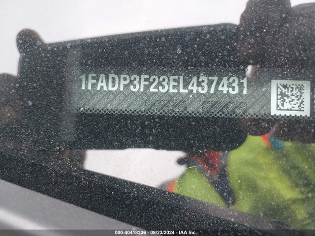 Ford FOCUS SE 2014 1FADP3F23EL437431 Image 9