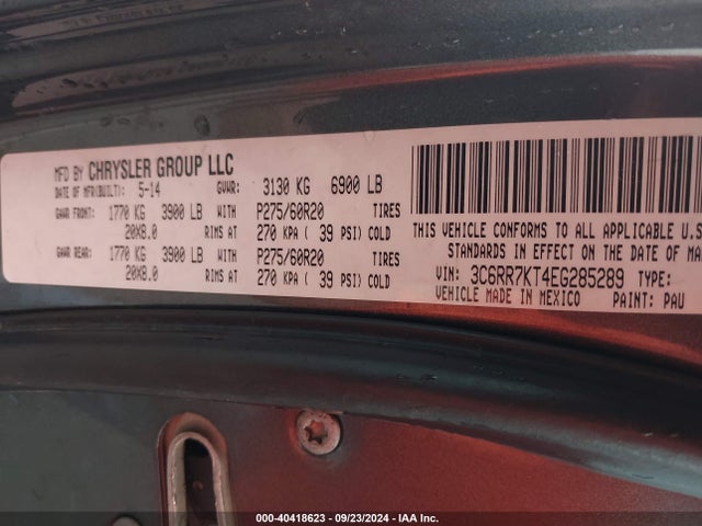 RAM 1500 Express 2014 3C6RR7KT4EG285289 Image 9