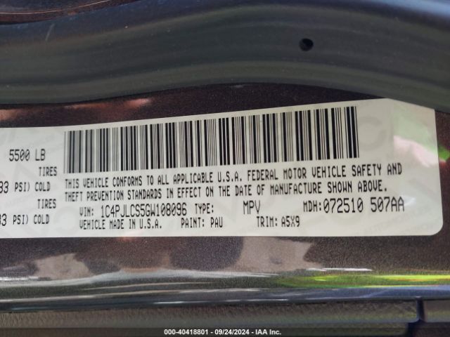 1C4PJLCS5GW108096 Jeep Cherokee Latitude
