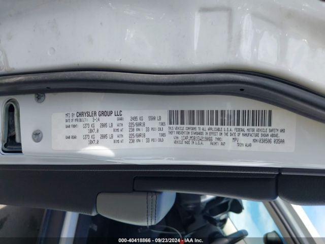 1C4PJMDB1EW219066 Jeep Cherokee Limited