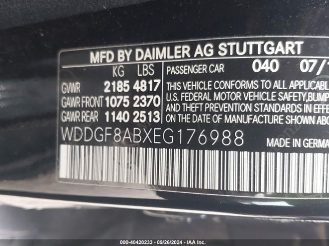WDDGF8ABXEG176988 Mercedes-Benz C 300 Luxury 4matic/sport 4matic