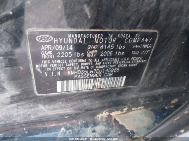 KMHD35LH7EU195985 Hyundai ELANTRA GT