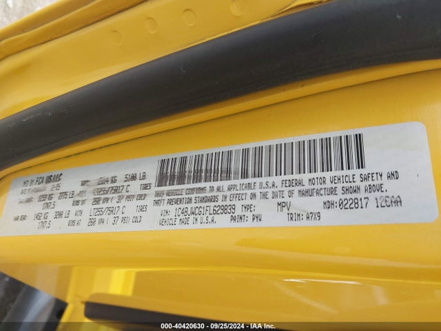 1C4BJWCG1FL629839 Jeep Wrangler Rubicon