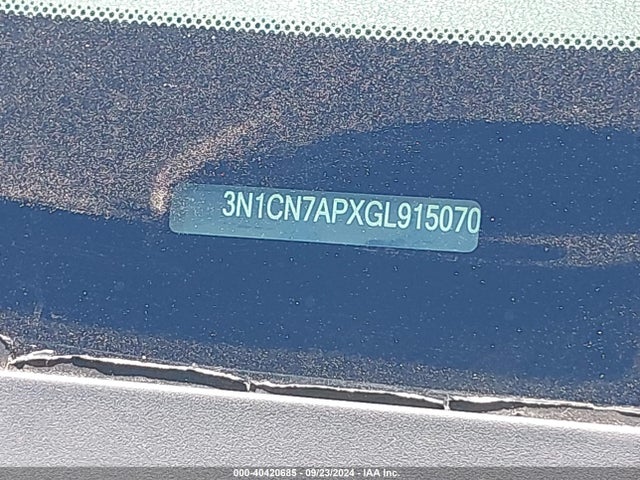 Nissan Versa 1.6 S+ 2016 3N1CN7APXGL915070 Image 9