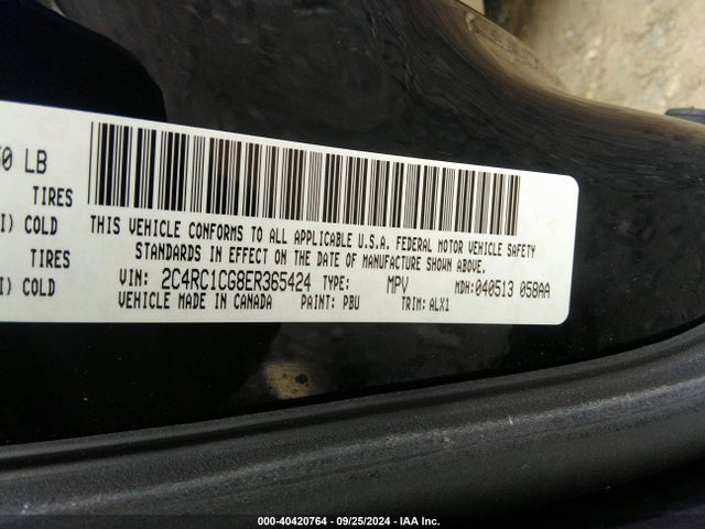 2C4RC1CG8ER365424 Chrysler Town & Country Touring-l