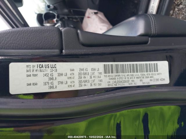 1C4RJEAG4KC650187 Jeep Grand Cherokee Laredo E 4x2