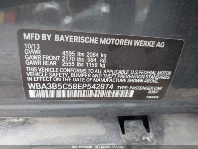 WBA3B5C58EP542874 BMW 328i Xdrive