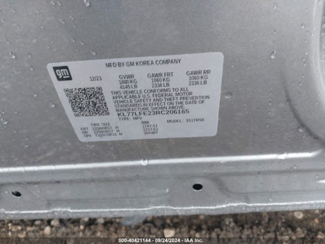 KL77LFE23RC206165 Chevrolet Trax Fwd Sp