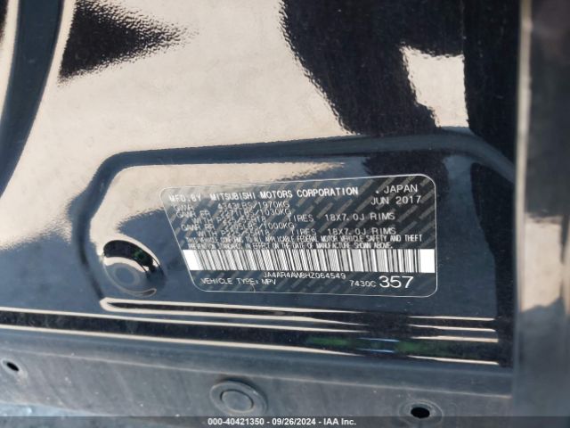 JA4AR4AW8HZ064549 Mitsubishi Outlander Sport 2.4 Gt