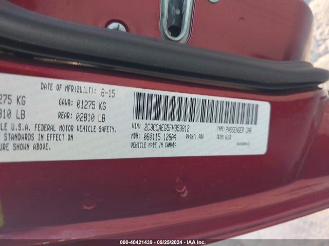 2C3CCAEG5FH853812 Chrysler 300C
