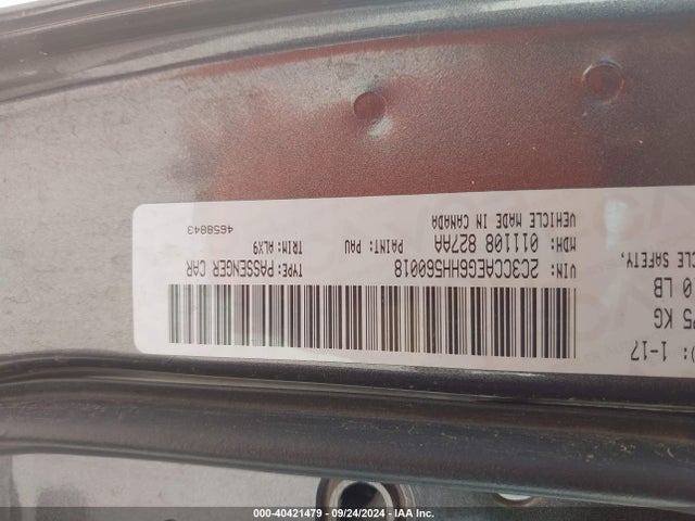 2C3CCAEG6HH560018 Chrysler 300C