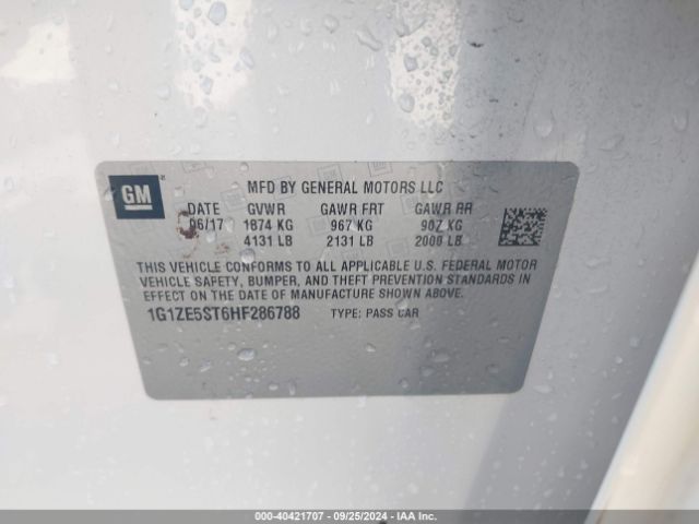 1G1ZE5ST6HF286788 Chevrolet MALIBU 1LT