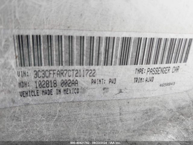 2012 FIAT 500 3C3CFFAR7CT211722 Photo 8