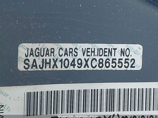 1999 JAGUAR XJ8 SAJHX1049XC865552 Photo 8