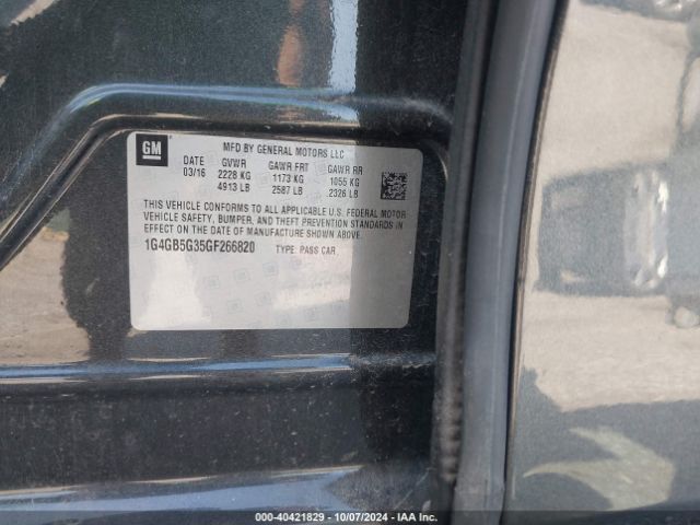 1G4GB5G35GF266820 Buick Lacrosse Leather