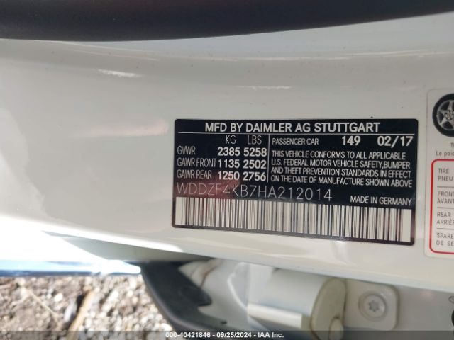 WDDZF4KB7HA212014 Mercedes-Benz E 300 4matic