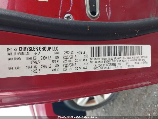 1C4NJPFB4ED818562 Jeep Patriot Latitude