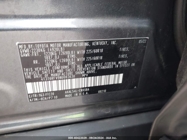 Toyota Rav4 Hybrid Se 2022 4T3T6RFV9NU083630 Image 9