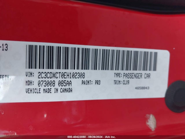 Dodge Charger R/t Max 2014 2C3CDXCT0EH102308 Image 9